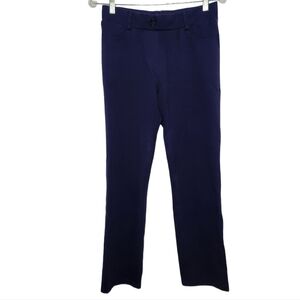 BETABRAND Navy Pull On Pants Petite